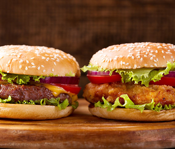 Chicken Burger vs. Beef Burger
