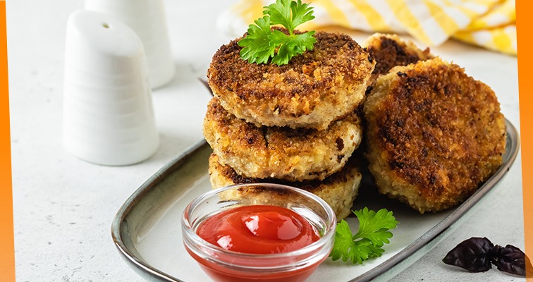Oats & Chicken Cutlets