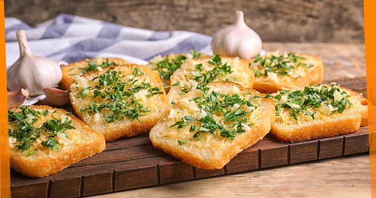 Crispy, cheesy Garlic Bread on a budget