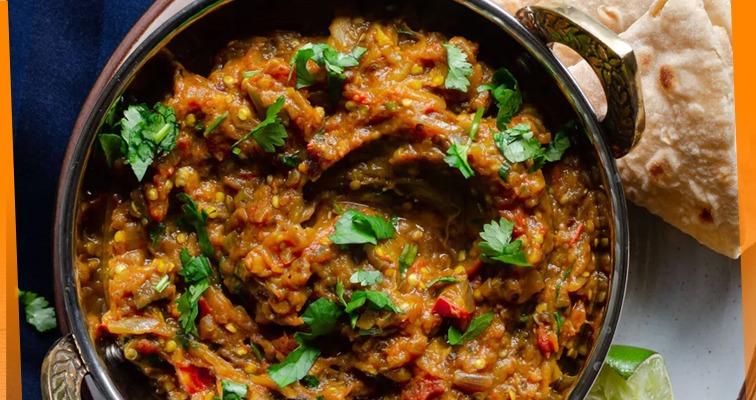 Smoky Baingan Bhurta Low Calorie 